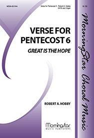 Robert A. Hobby: Great Is the Hope