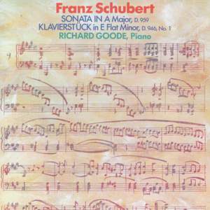 Schubert: Sonata In A Major, D. 959 / Klavierstuck In E Flat Minor, D. 946, No. 1 Product Image