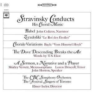 Stravinsky conducts his Choral Music