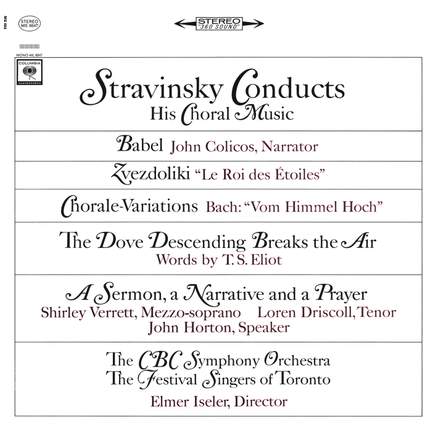 Stravinsky conducts his Choral Music
