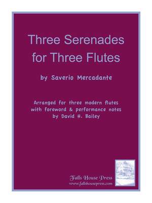 Mercadante, S: Three Serenades for Three Flutes