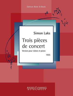 Laks, S: Trois pieces de concert
