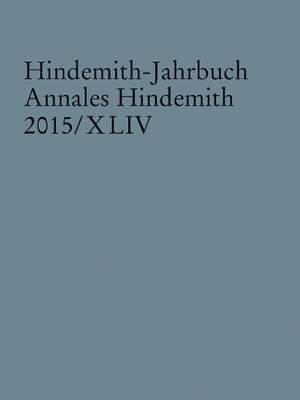 Hindemith-Jahrbuch Vol. 44
