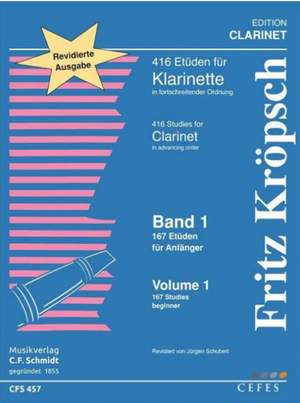 Friedrich Kroepsch: 416 Etüden für Klarinette Teil 1