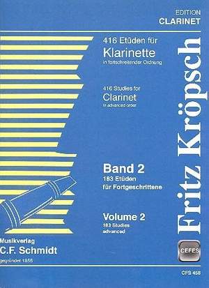 Friedrich Kroepsch: 416 Etüden für Klarinette Teil 2