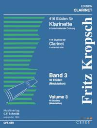 Friedrich Kröpsch: 416 Etüden für Klarinette Teil 3