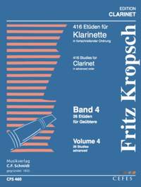 Friedrich Kröpsch: 416 Etüden für Klarinette Teil 4