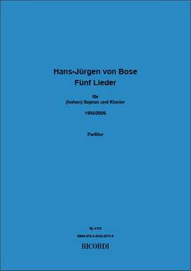Hans-Jürgen von Bose: 5 Lieder