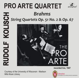 Brahms: String Quartets Opp. 51 & 67 (Live)