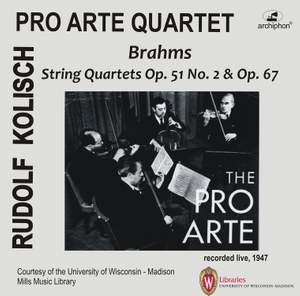 Brahms: String Quartets Opp. 51 & 67 (Live)