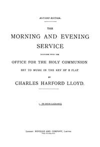 Charles Harford Lloyd: Te Deum In E Flat