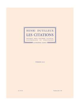 Henri Dutilleux: Les Citations