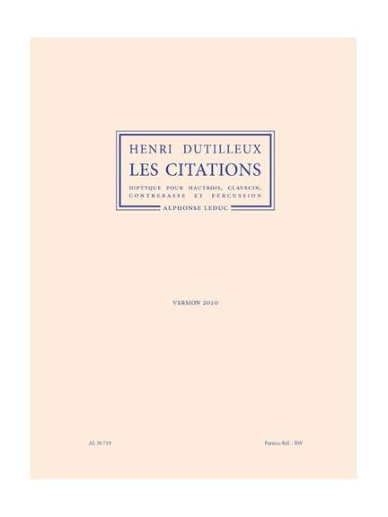 Henri Dutilleux: Les Citations