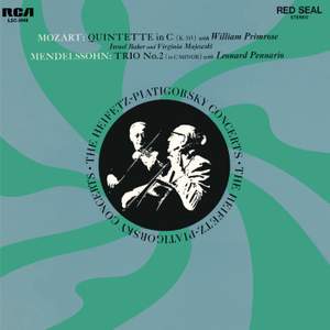 Mozart: Quintet & Mendelssohn: Piano Trio No. 2