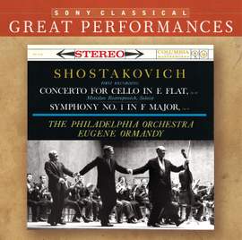 Shostakovich: Symphony No. 1 & Cello Concerto