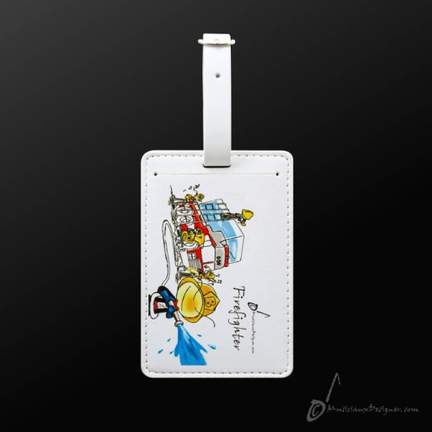 Luggage Tag Firefighter