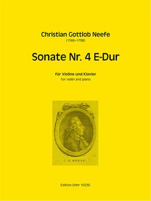 Neefe, C G: Sonata No.4 E major