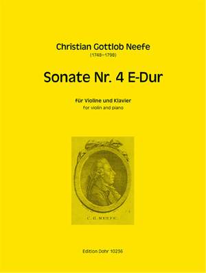 Neefe, C G: Sonate No.4 E-Dur E major