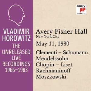 Vladimir Horowitz in Recital at Avery Fischer Hall, New York City
