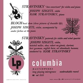 Stravinsky: Duo concertant & Pastorale and Bloch: Baal Shem
