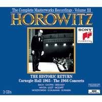 Horowitz: The Historic Return, Carnegie Hall 1965 & The 1966 Concerts