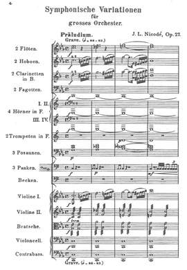 Nicodé, Jean Louis: Symphonic Variations, op. 27