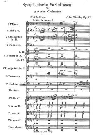 Nicodé, Jean Louis: Symphonic Variations, op. 27