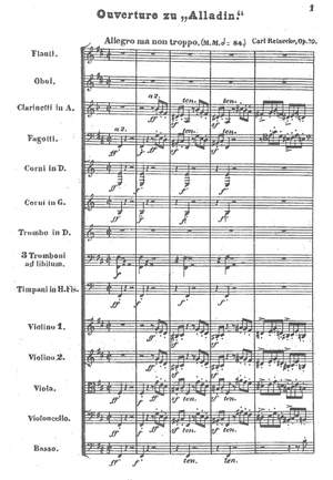 Reinecke, Carl: Alladin, Op. 70, Concert Overture