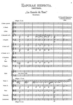Rimsky-Korsakov, Nicolai: The Tsar’s Bride overture
