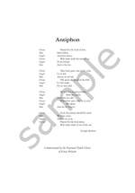 Dove, Jonathan: Antiphon (SSA SATB) Product Image