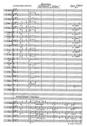 Albert, Eugen d': Esther overture, Op. 8