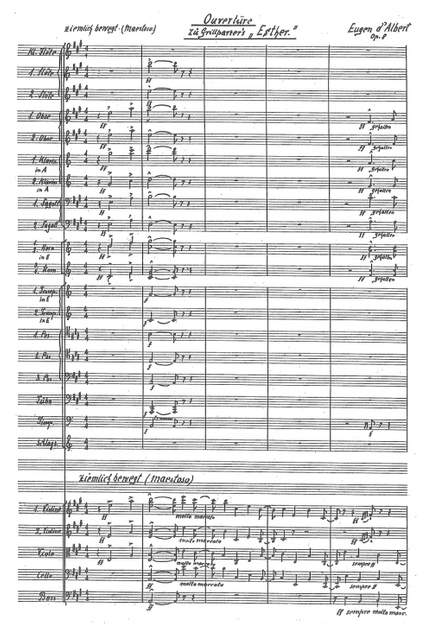 Albert, Eugen d': Esther overture, Op. 8