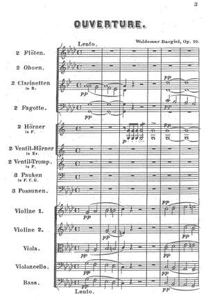 Bargiel, Woldemar: Overture to Medea, Op. 22 for orchestra