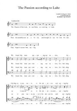 The Passion according to Luke - Plainchant with Choruses by Lassus