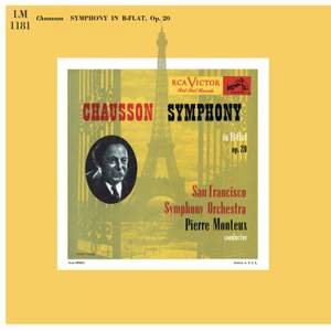 Chausson: Symphony in B flat major, Op. 20