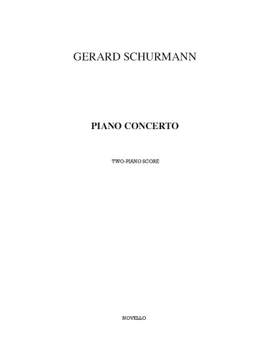 Gerard Schurmann: Piano Concerto