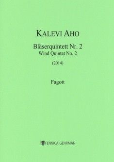 Aho, K: Bläserquintett Nr. 2 (2014)