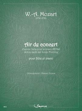 Wolfgang Amadeus Mozart: Air de concert (d'après l'aria pour soprano KV580)