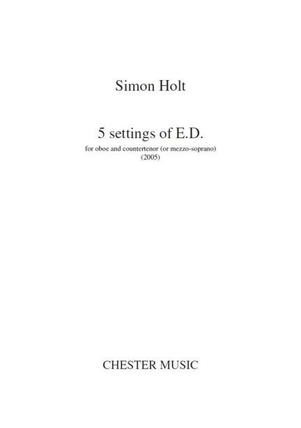 Simon Holt: 5 Settings Of E.D.