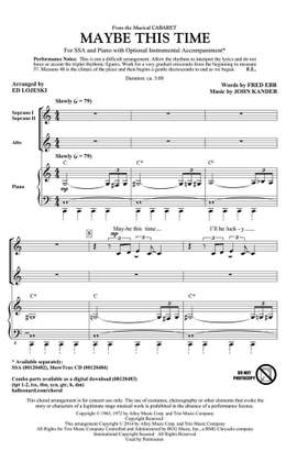 Fred Ebb: Maybe This Time