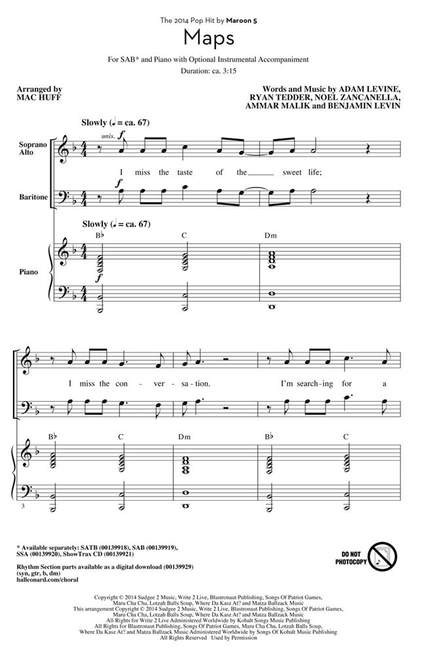 Adam Levine: Maps