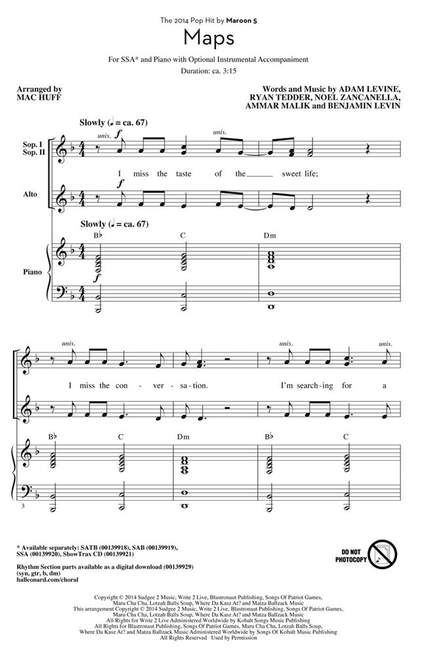 Adam Levine: Maps