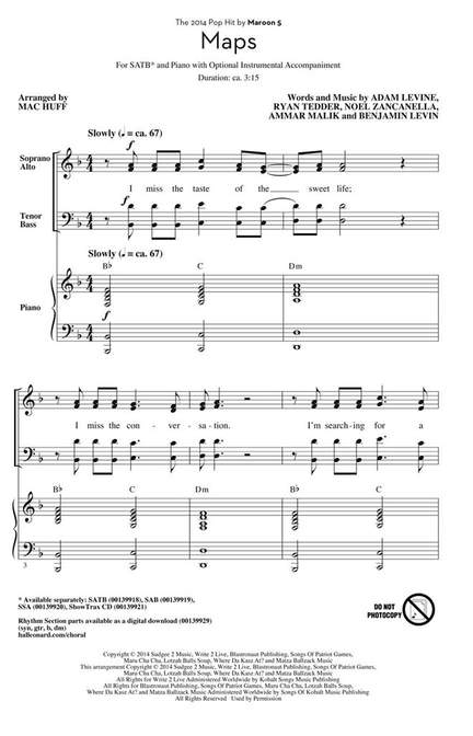 Adam Levine: Maps