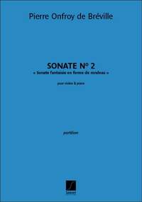 Pierre-Onfroy de Bréville: Sonate n° 2 pour violon et piano
