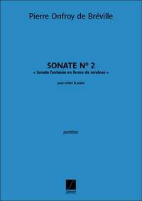 Pierre-Onfroy de Bréville: Sonate n° 2 pour violon et piano