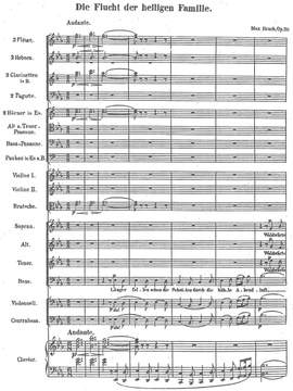Bruch, Max: Flight of the Holy Family Op. 20 for choir and orchestra/ Flight into Egypt Op. 31, 1 for soprano, choir and orchestra