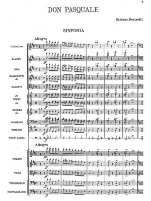 Donizetti, Gaetano: Don Pasquale (Sinfonia)
