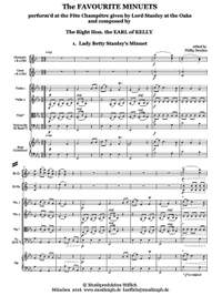 Erskine, Thomas Alexander, Earl of Kelly: The Favourite Minuets for orchestra