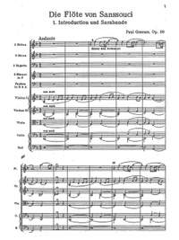 Graener, Paul: Die Flöte von Sanssouci Op. 88, Suite for chamber orchestra