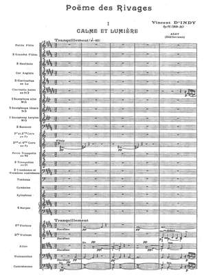 Indy, Vincent d‘: Poème de Rivages, Orchestral Suite